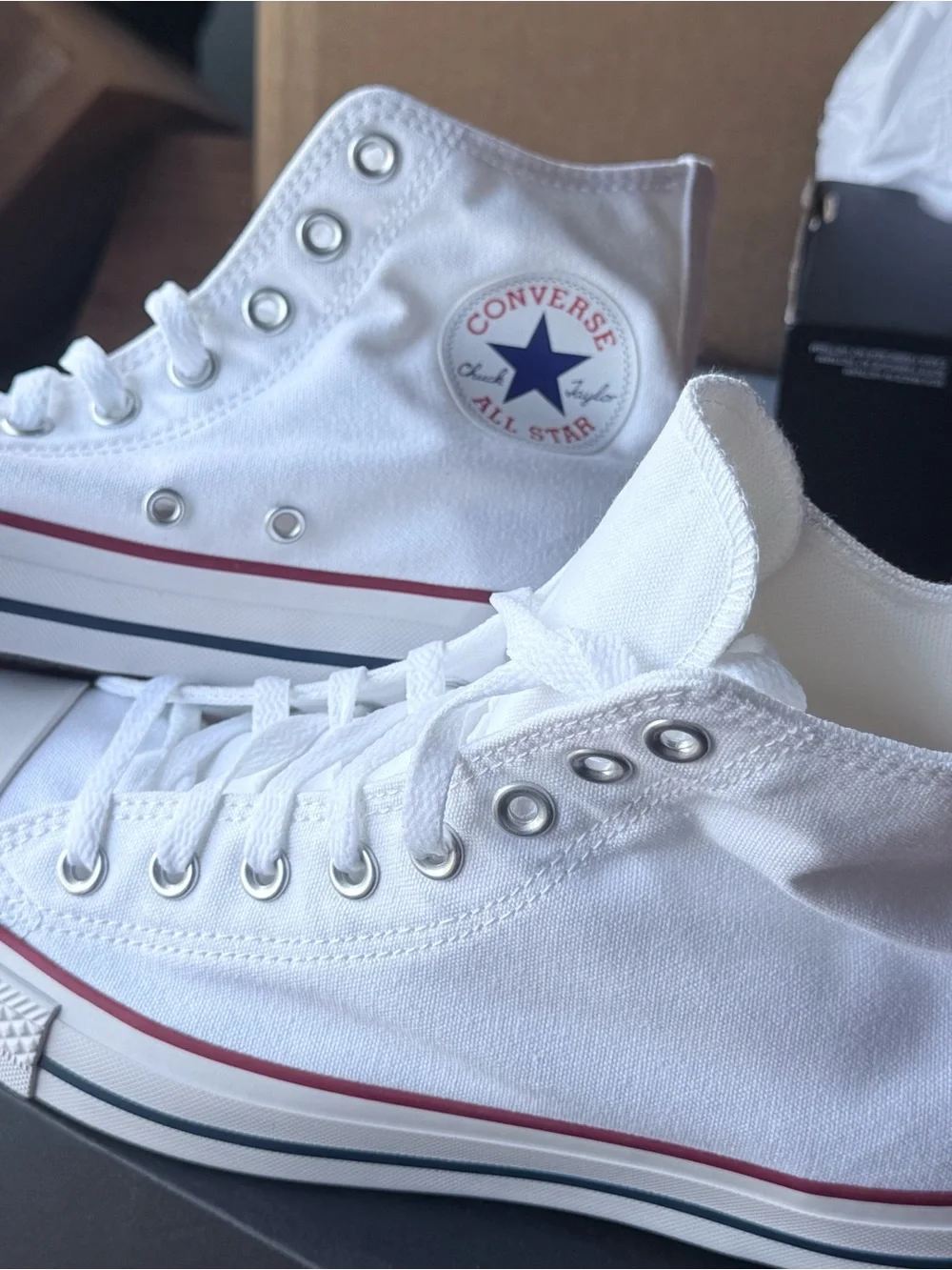 Converse White High Tops